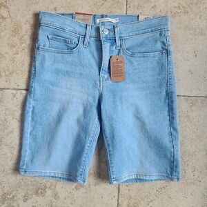 Levi's Light Blue Jean Shorts